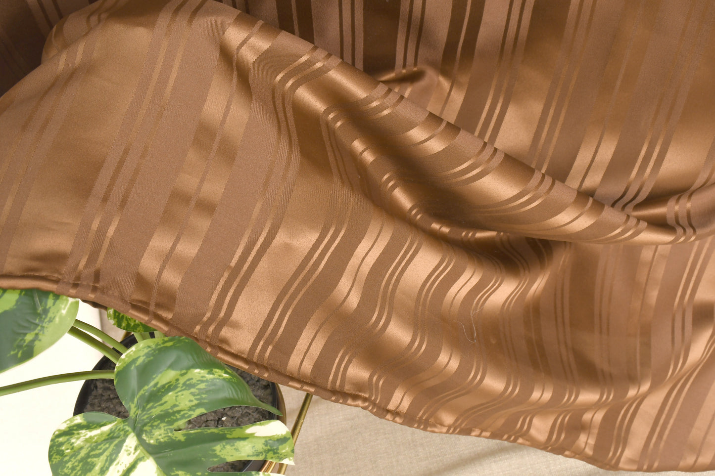 Doccia Shower Curtains with Water Resistance effect in Cocoa Colour