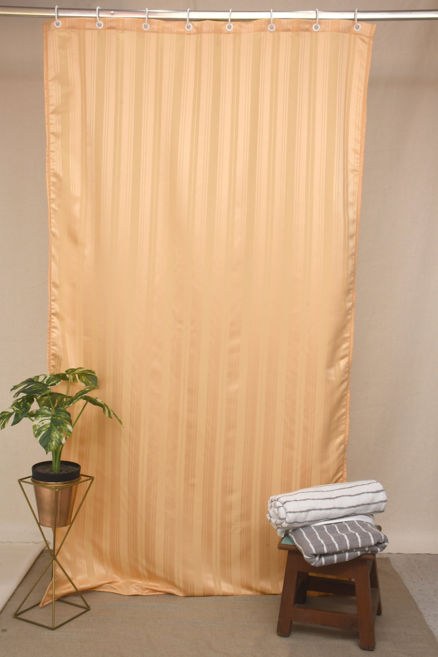 Doccia Shower Curtains with Water Resistance effect in Mango Colour